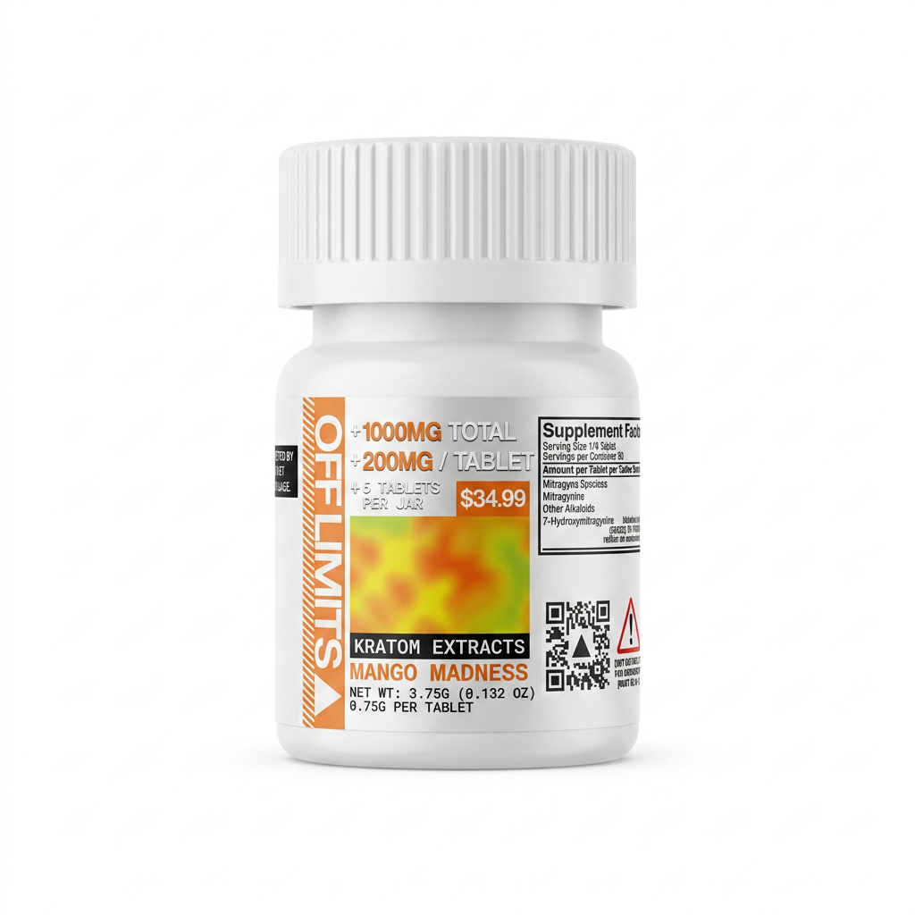 Off Limits Kratom Extract Tablets (1000mg - 5 Count)