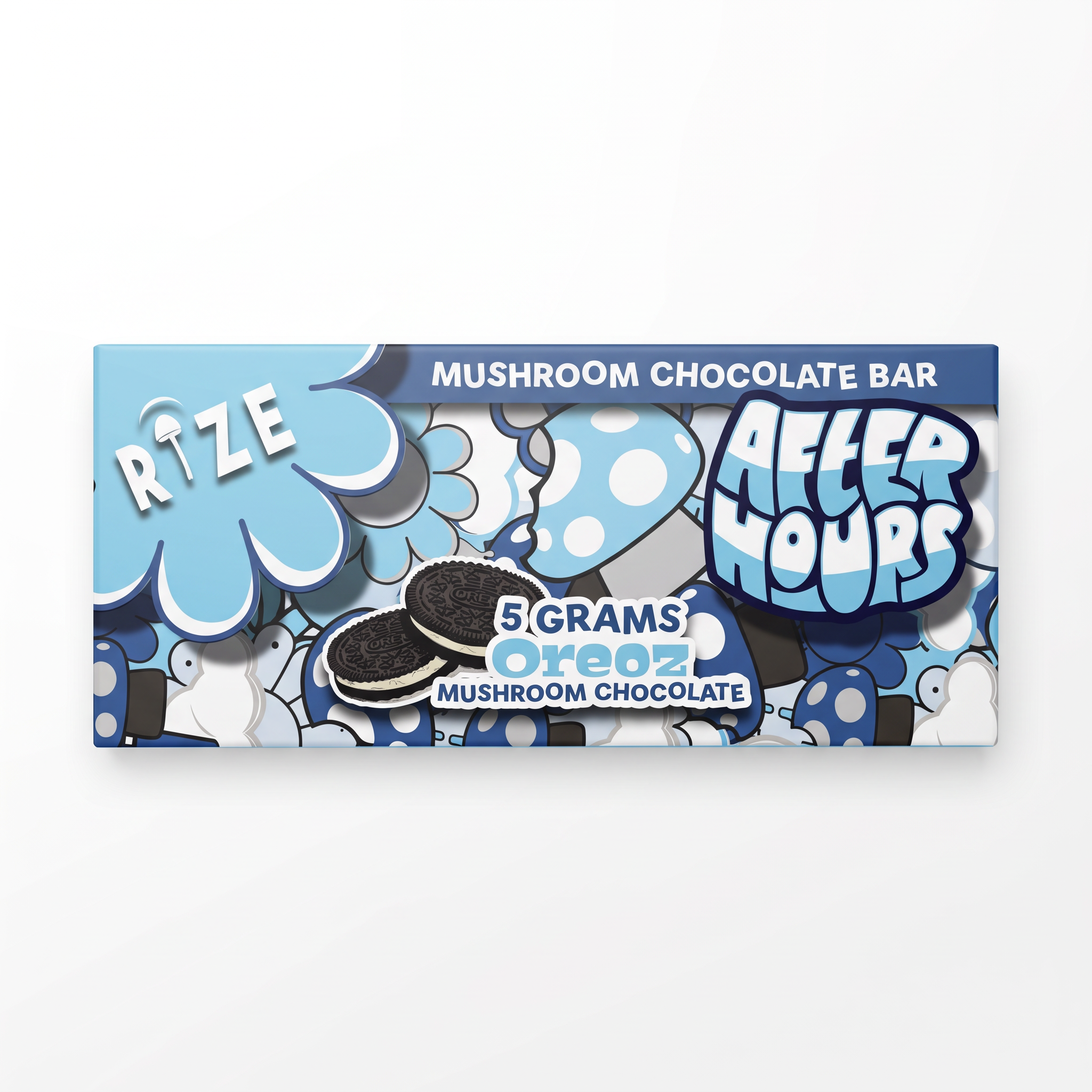 Rize After Hours Mushroom Chocolate Bar (5000mg) - Oreoz
