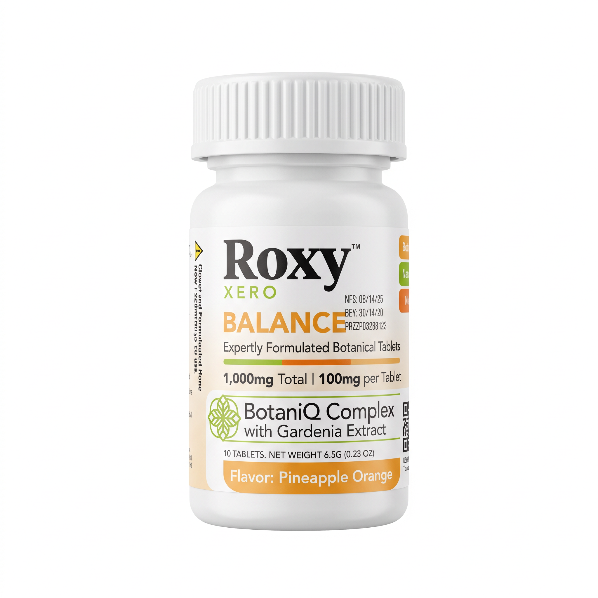 Roxy Xero BotaniQ Tablets (1000mg - 10 Count) - Pineapple Orange