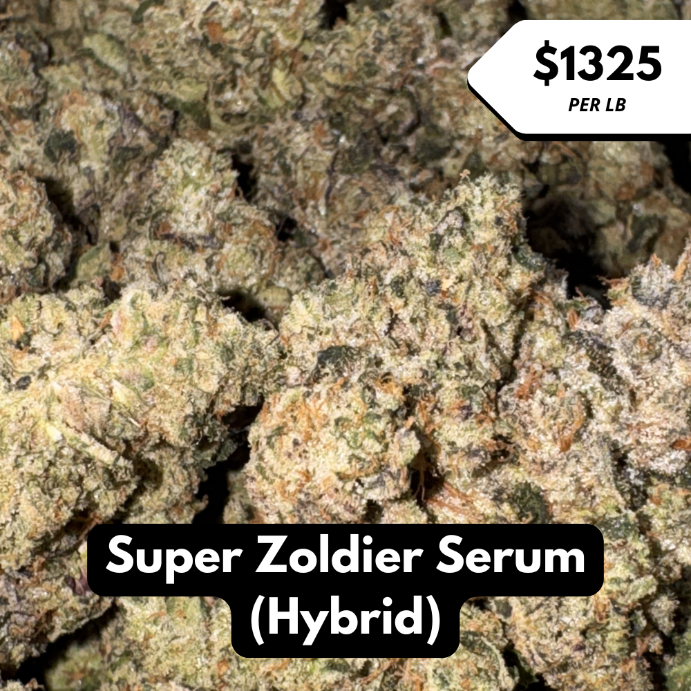 Natural THC-A Flower (Hybrid ~ Super Zoldier Serum)