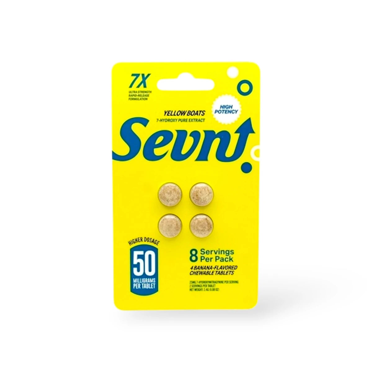 Sevn High Potency 7-OH Tablets (200mg - 4 Count)