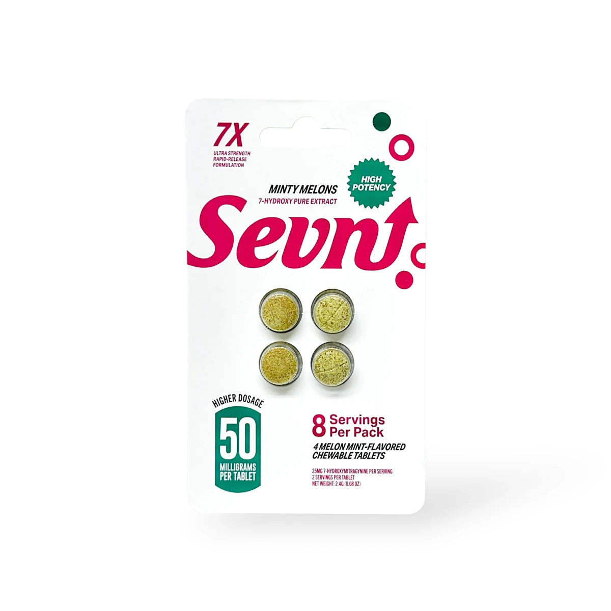 Sevn High Potency 7-OH Tablets (200mg - 4 Count)