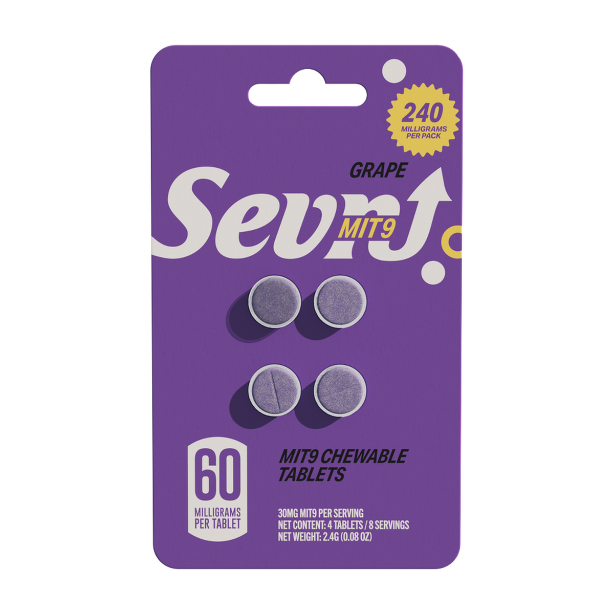 Sevn MIT-9 Tablets (240mg - 4 Count) - Grape