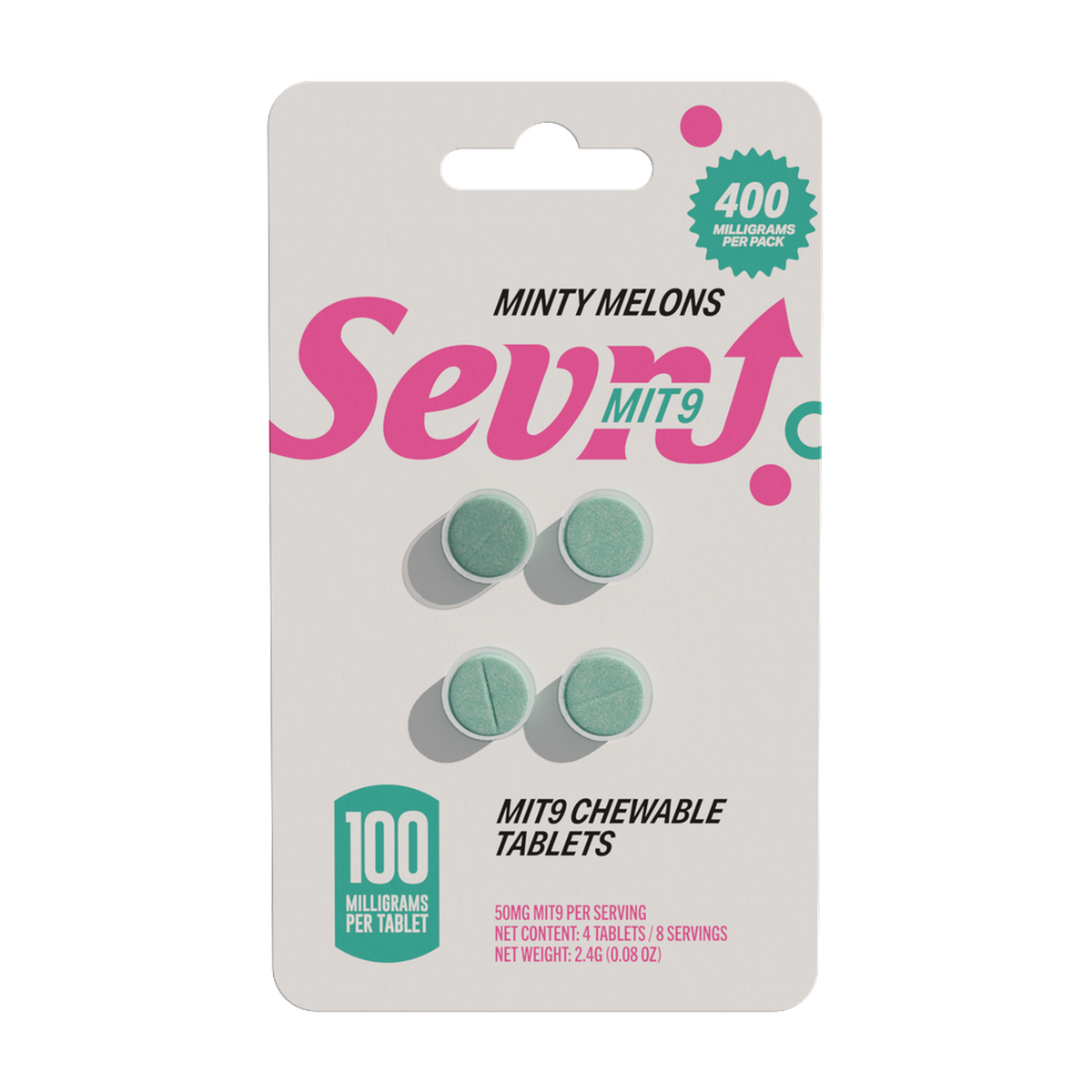 Sevn MIT-9 Tablets (400mg - 4 Count) - Minty Melons
