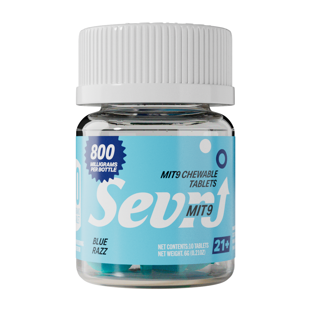 Sevn MIT-9 Tablets (800mg - 10 Count) - Blue Razz