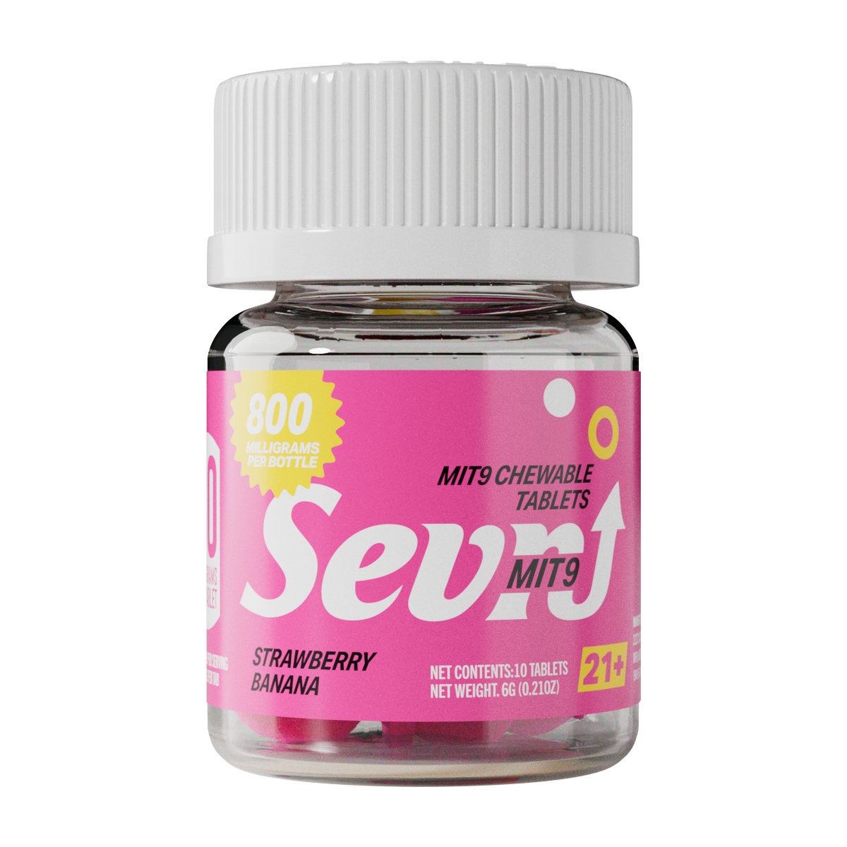 Sevn MIT-9 Tablets (800mg - 10 Count) - Strawberry Banana