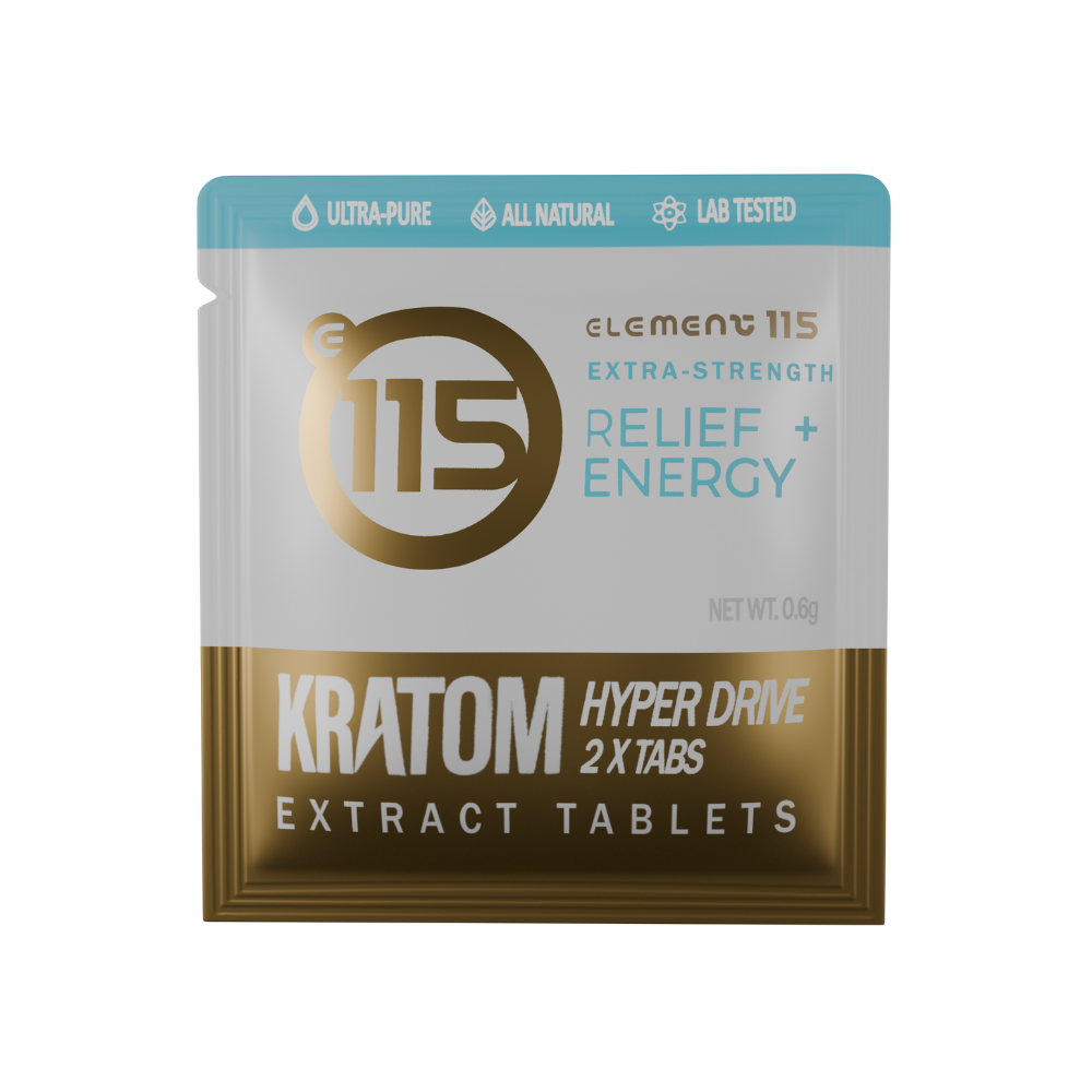 e115 Kratom Extract Tablets: Extra Strength Relief + Energy