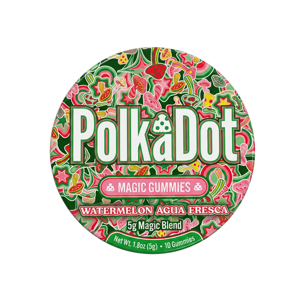 Polk a Dot Mushroom Gummies (5000mg - 10 Count)
