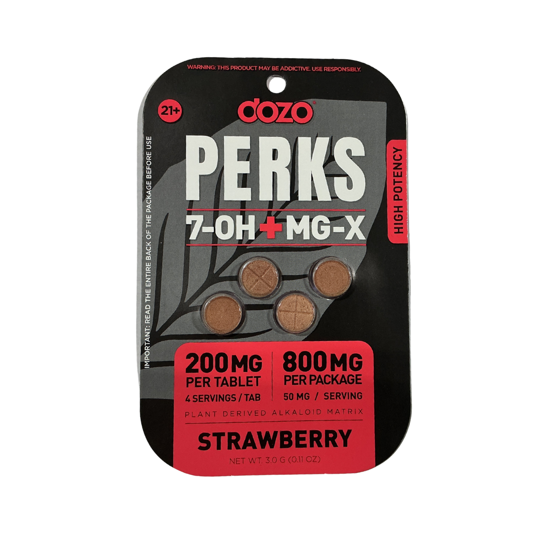Dozo Perks 7-OH + MG-X Tablets (800mg - 4 Count)