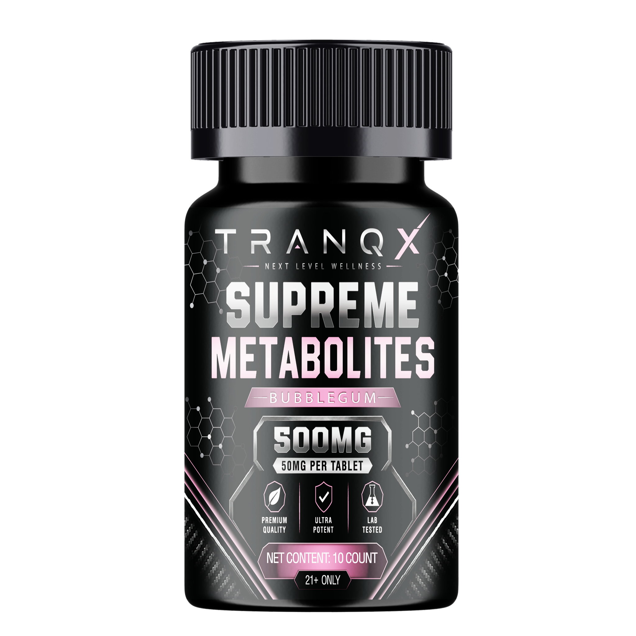 TRANQX Supreme Metabolites MIT-9 Tablets (500mg - 10 Count) - Bubblegum