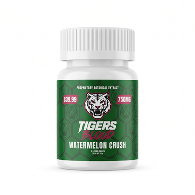 Tigers Blood Botanical Tablets (750mg - 10 Count) - Watermelon Crush