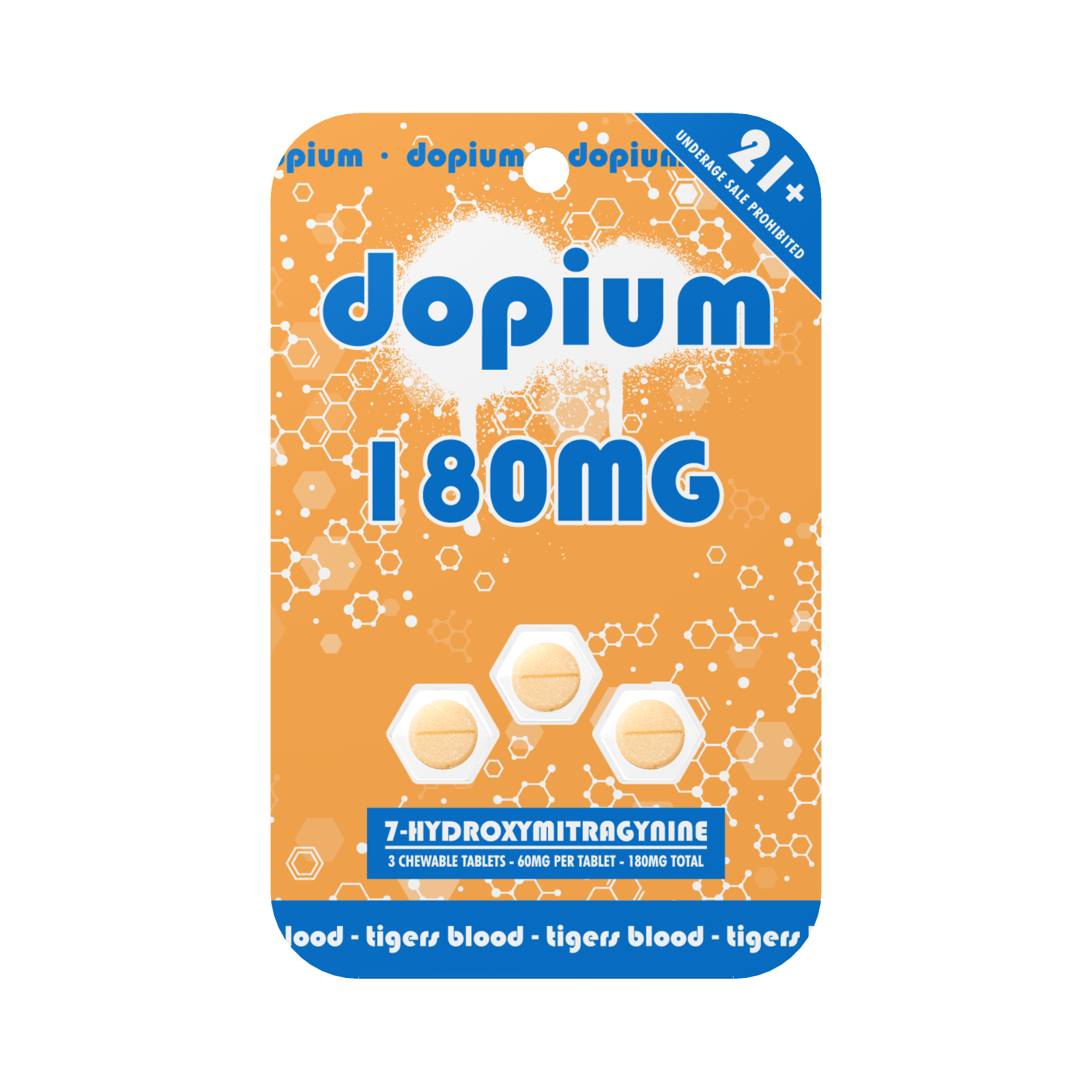 Dopium 7-OH Tablets (180mg - 3 Count)