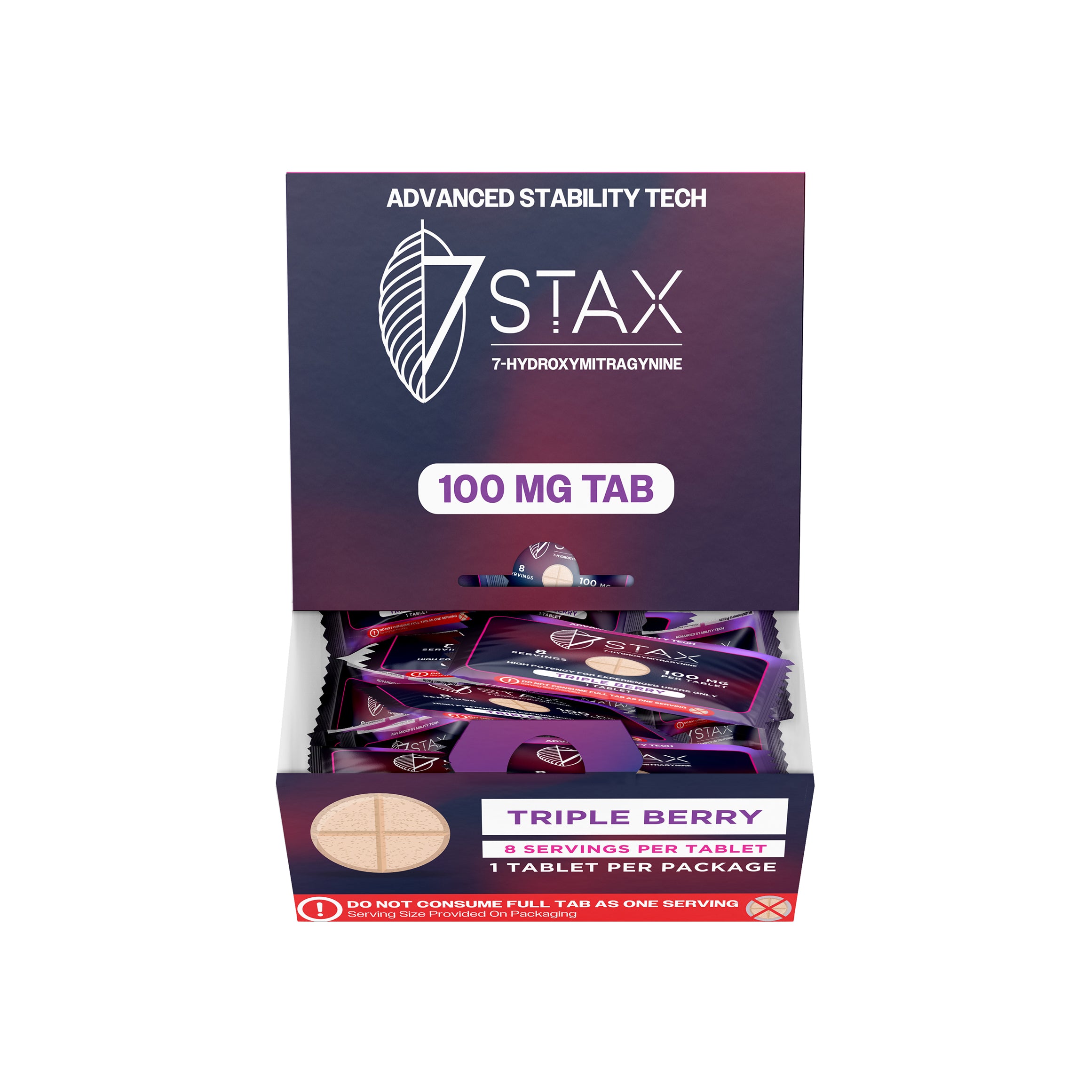 7Stax Premium 7-OH Kratom Alkaloid Tablets (100mg - 1 Count)