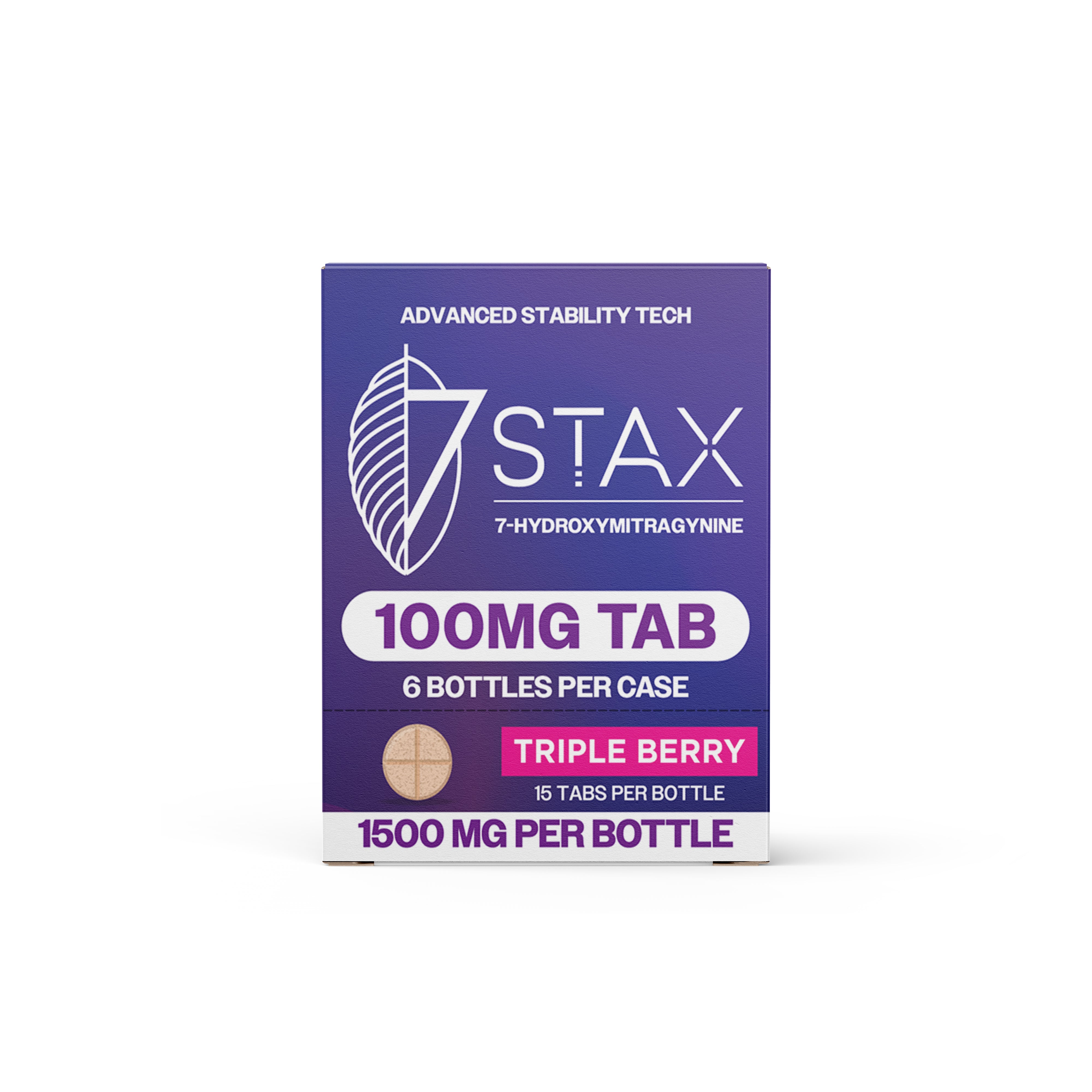 7Stax Premium 7-OH Kratom Alkaloid Tablets (1500mg - 15 Count)