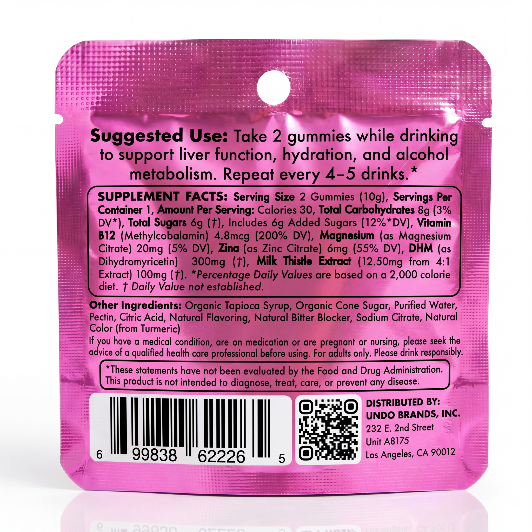 Undo Pre-Alcohol Gummies (2 Count) - gallery