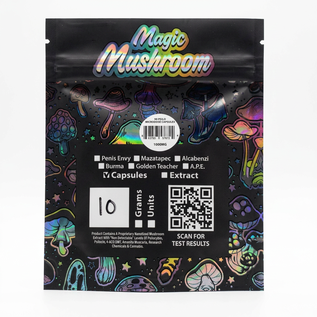 So Psilo Magic Mushroom Microdose Capsules (1000mg - 10 Count)