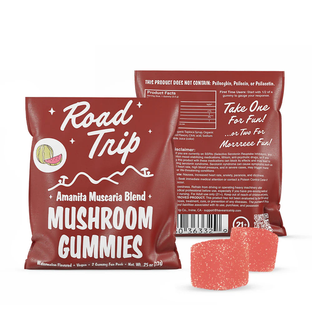 Road Trip Amanita Muscaria Mushroom Gummies (2 Count)