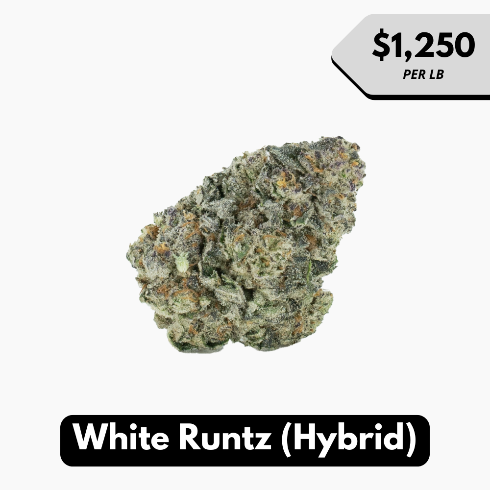 Natural THC-A Flower (Hybrid ~ White Runtz)