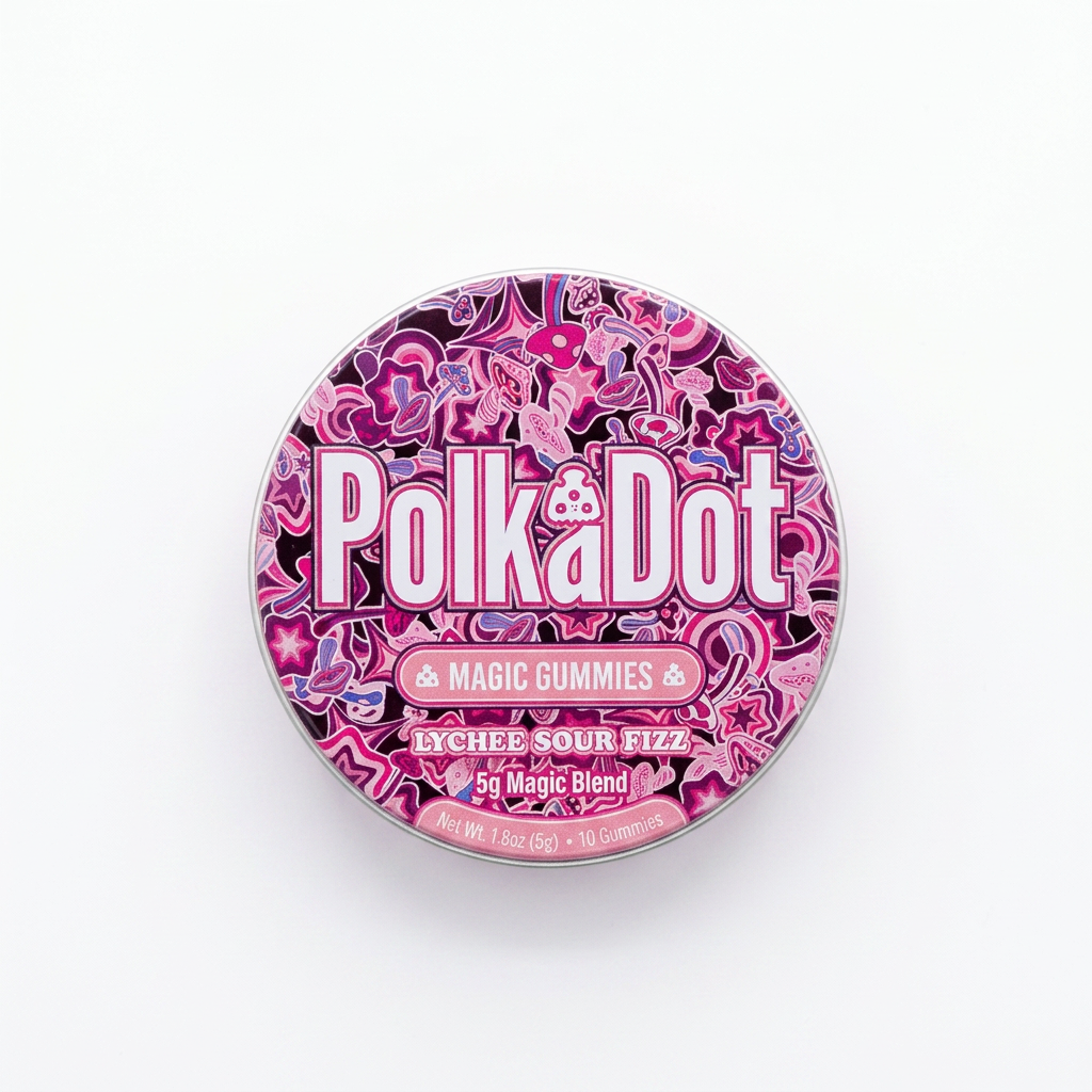 Polk a Dot Mushroom Gummies (5000mg - 10 Count)