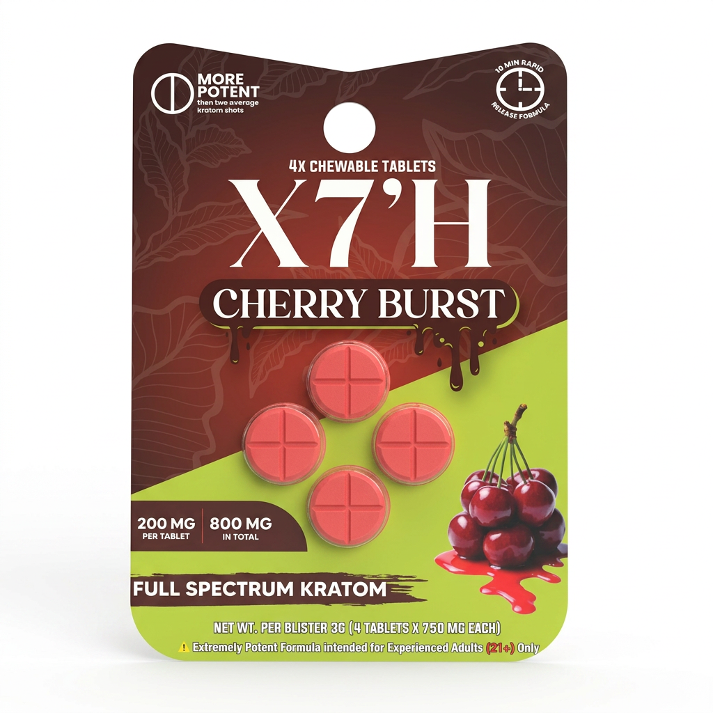 X7'H Kratom Tablets (800mg - 4 Count)