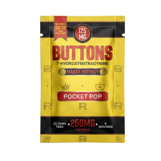 Buttons Maxxx Potency 7-OH Tablets (250mg - 2 Count