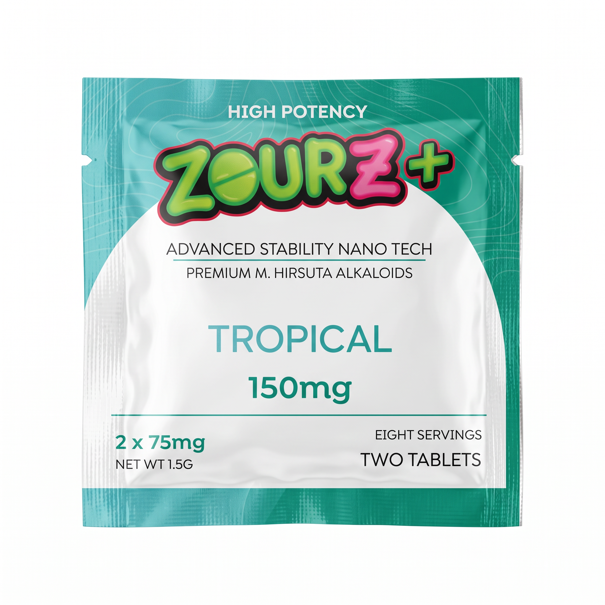 Zourz+ M. Hirsuta Tablets (150mg - 2 Count) - Tropical