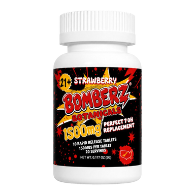 Bomberz Botanicals Botanical Blend Tablets (1500mg - 10 Count) - Strawberry