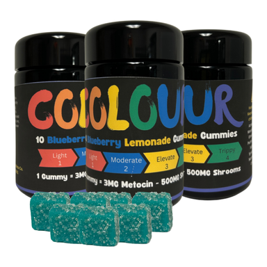 Colour Mushroom Gummies (5000mg - 10 Count) - Blueberry Lemonade