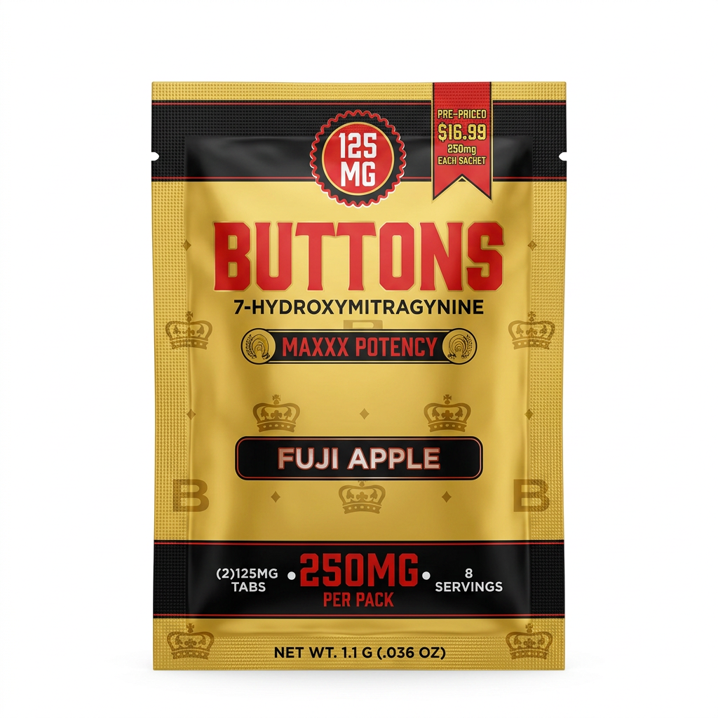 Buttons Maxxx Potency 7-OH Tablets (250mg - 2 Count