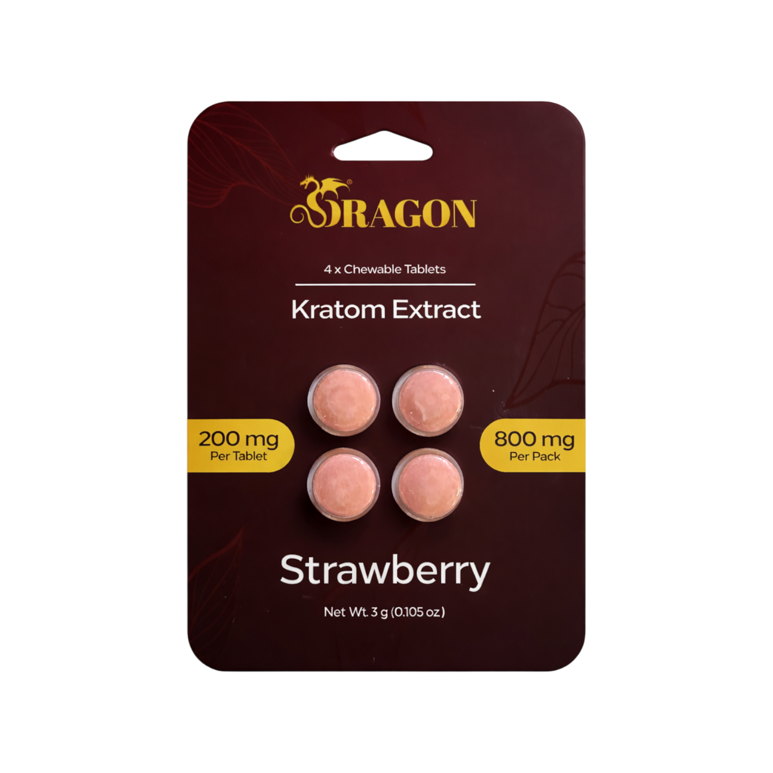 Dragon Kratom Extract Tablets (800mg - 4 Count)