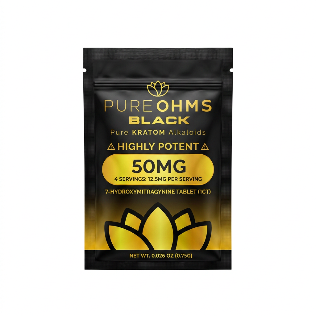PureOhms Black 7-OH Tablet (50mg - 1 Count)