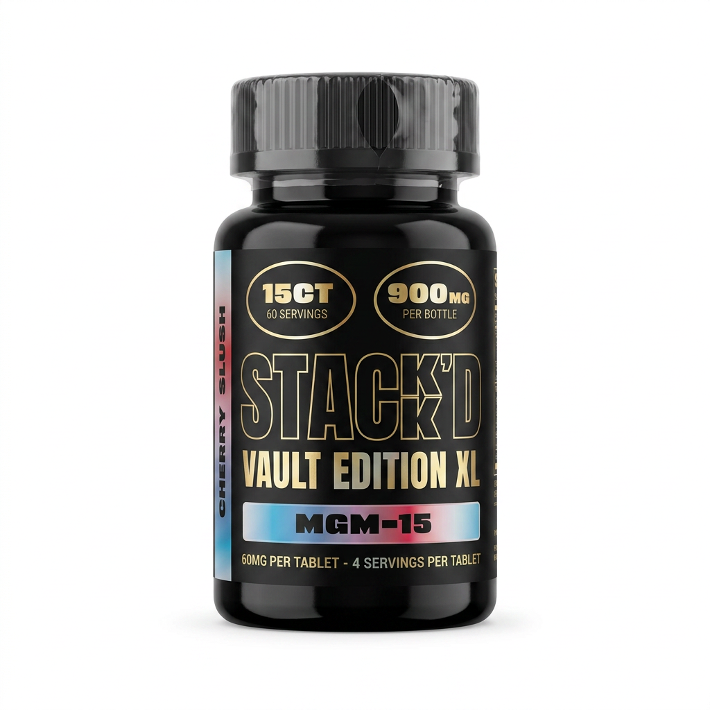 Stack'd MGM-15 Tablets Vault Edition XL (900mg - 15 Count)