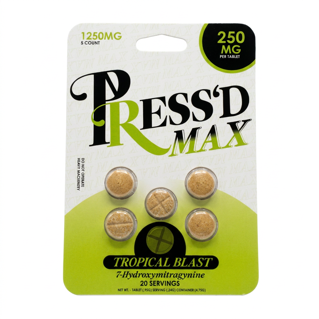 Press'd Max 7-OH Tablets (1250mg - 5 Count)
