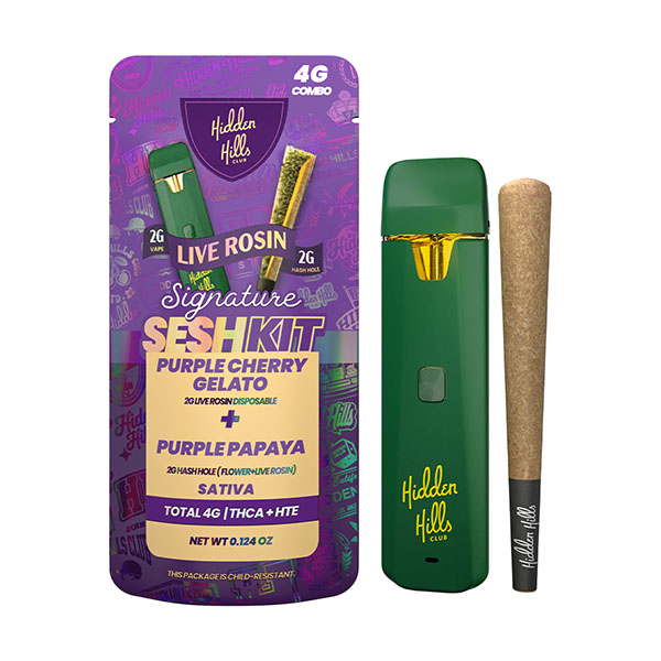 Hidden Hills Signature Sesh Kit (2000mg Disposable + 2000mg Hash Hole Preroll)