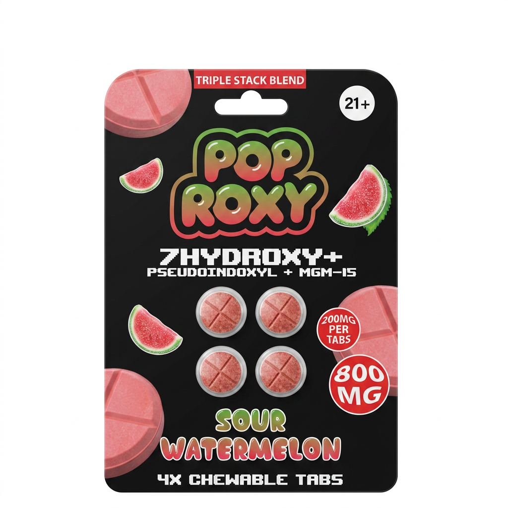 Pop Roxy 7-OH + Pseudo + MGM Tablets (800mg - 4 Count)
