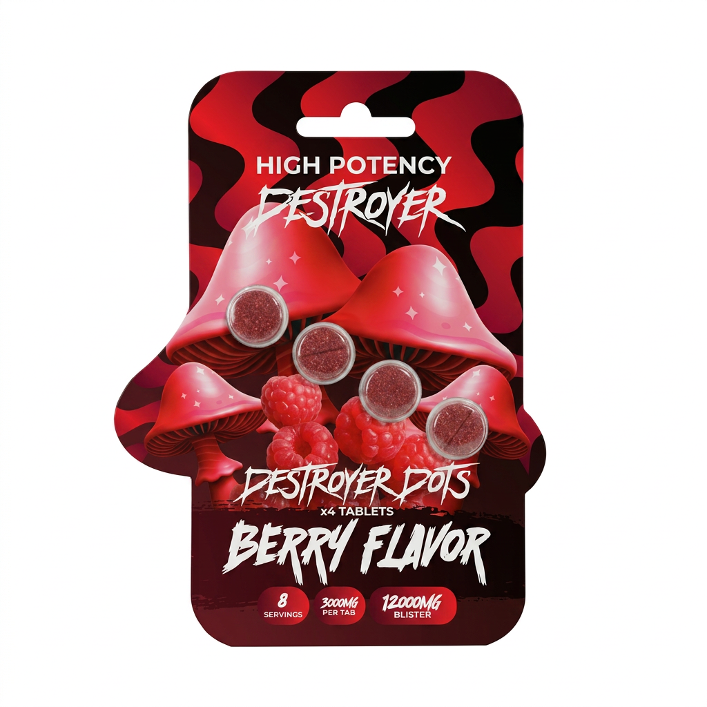 Destroyer Dots Mushroom Tablets (12000mg - 4 Count)
