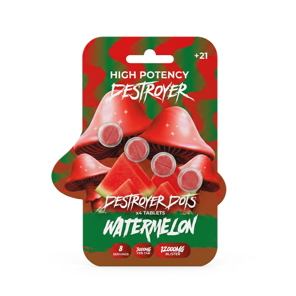 Destroyer Dots Mushroom Tablets (12000mg - 4 Count)