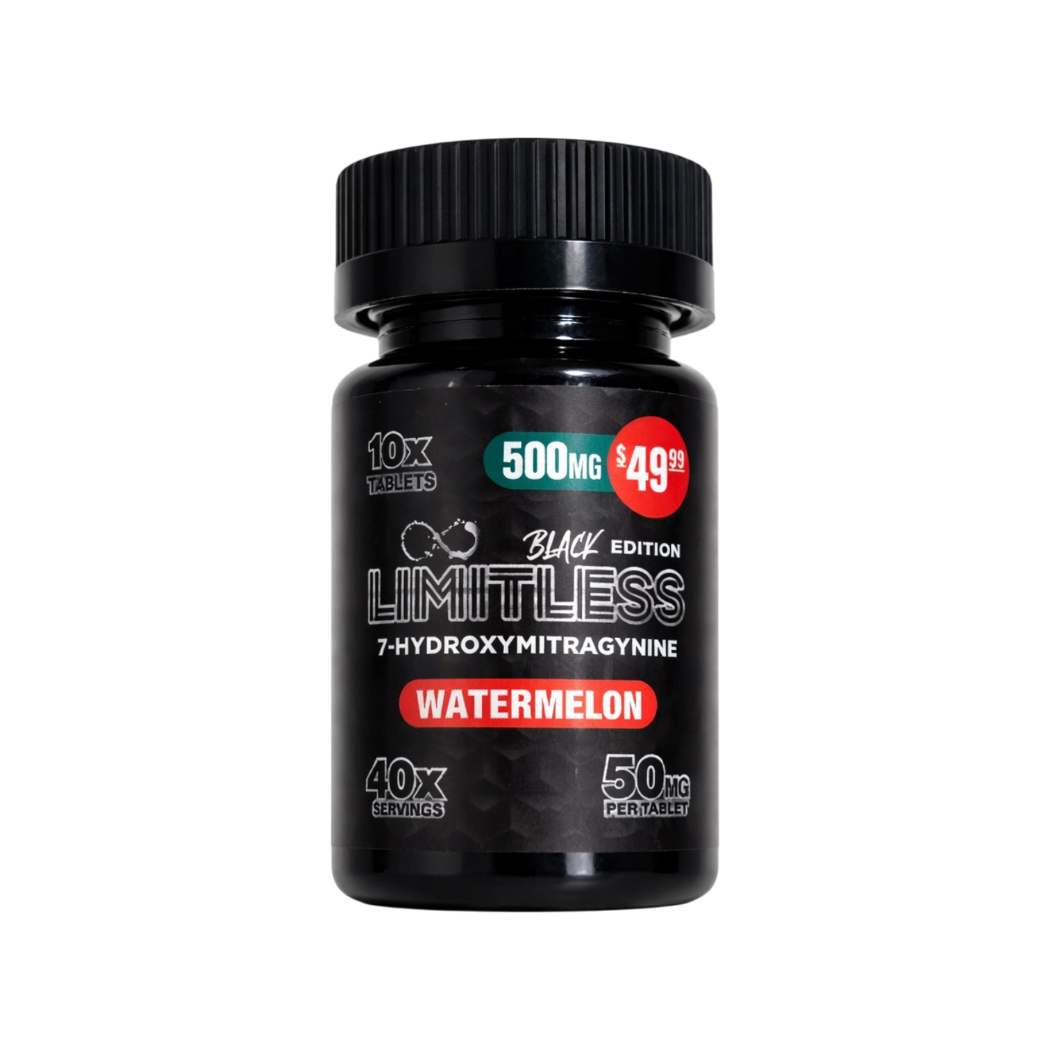 Limitless Black Edition 7-OH Tablets (500mg - 10 Count)