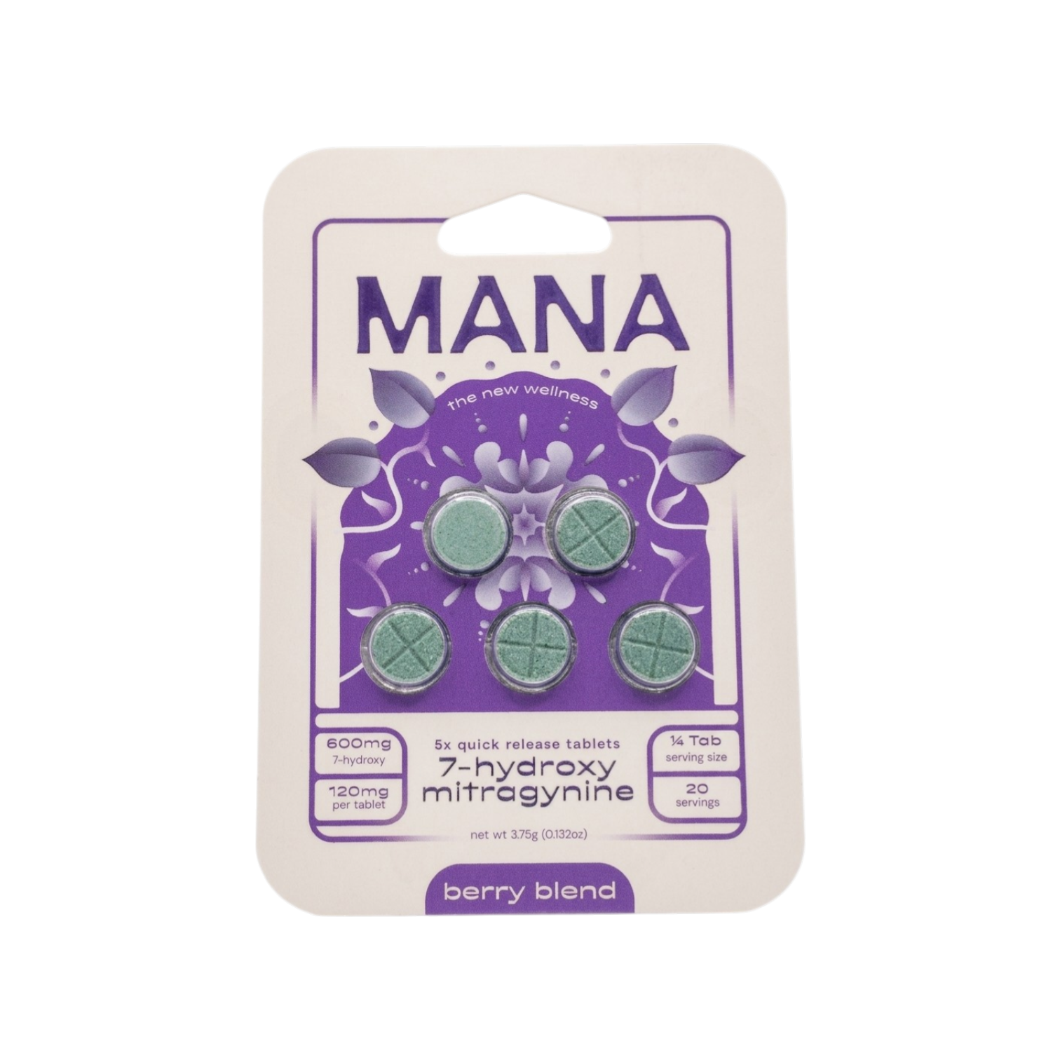 Mana 7-OH Tablets (600mg - 5 Count)