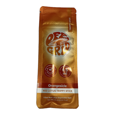 Off Grid Shrooms Red Lotus Trippy Stick Disposable (0.5ml) - Orangesicle