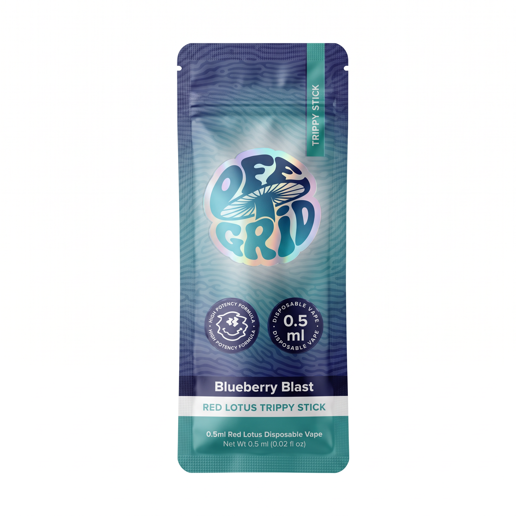 Off Grid Shrooms Red Lotus Trippy Stick Disposable (0.5ml) - Blueberry Blast