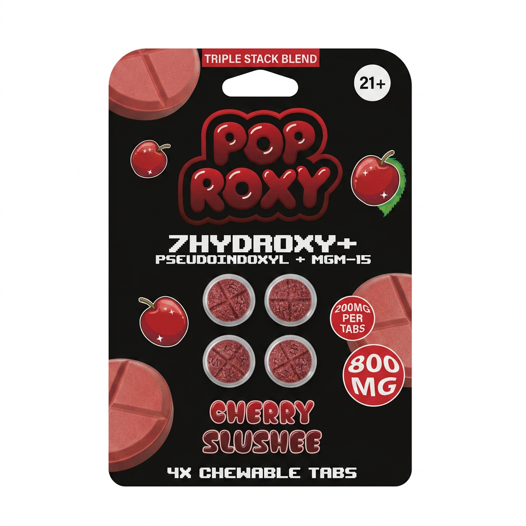 Pop Roxy 7-OH + Pseudo + MGM Tablets (800mg - 4 Count)