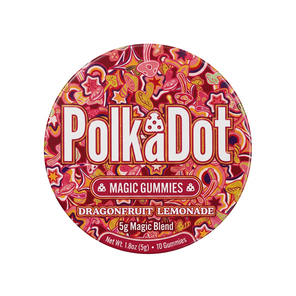 Polk a Dot Mushroom Gummies (5000mg - 10 Count)