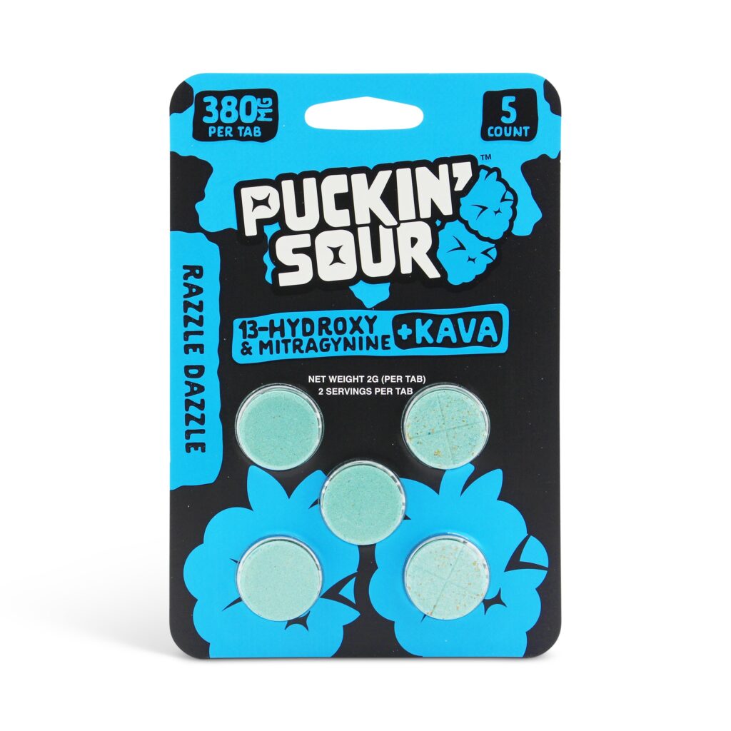 Puckin' Sour 13-OH + MIT + Kava Tablets (1900mg - 5 Count)