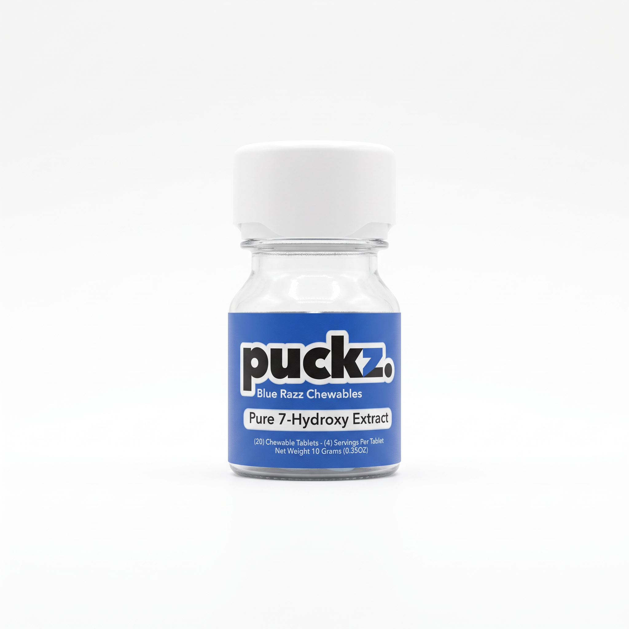 puckz. 7-OH Tablets (1000mg - 20 Count) - Blue Razz