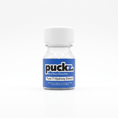 puckz. 7-OH Tablets (1000mg - 20 Count) - Blue Razz