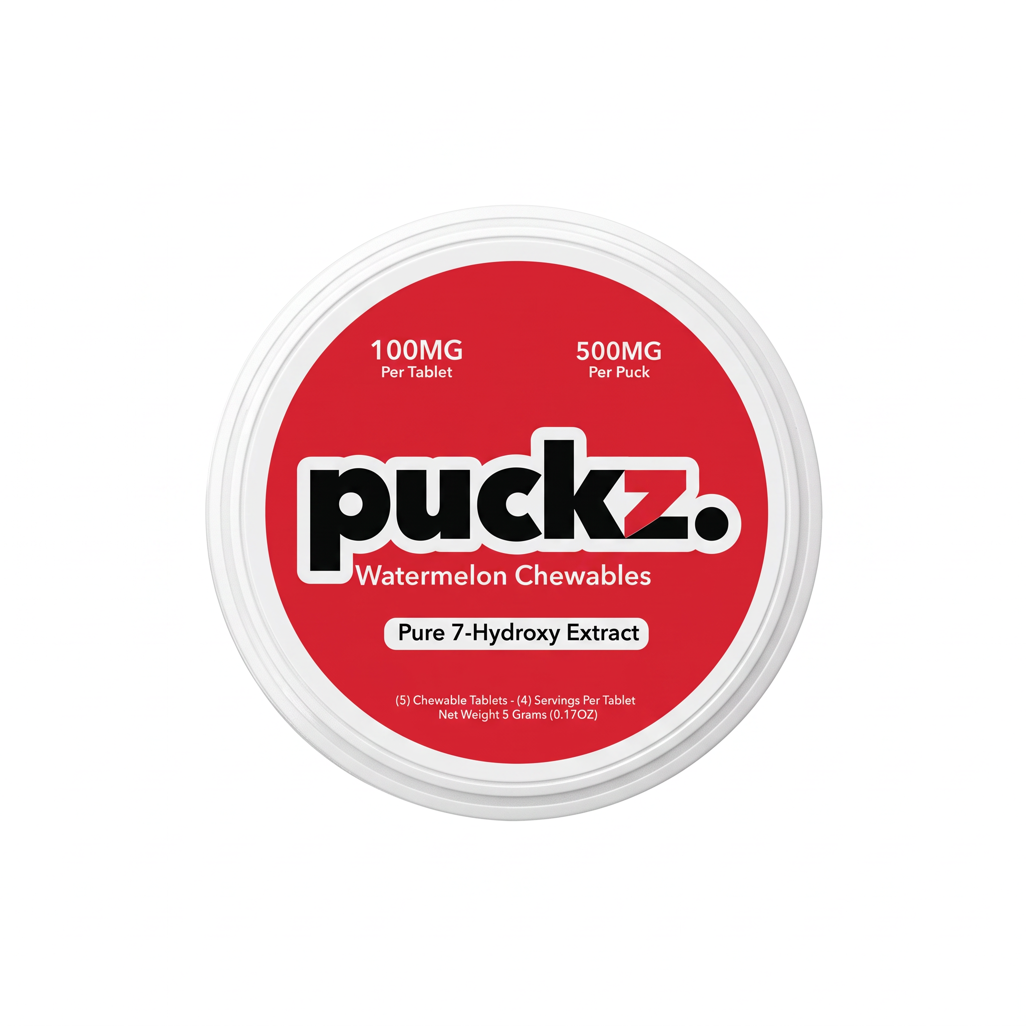 puckz. 7-OH Tablets (500mg - 5 Count) - Watermelon