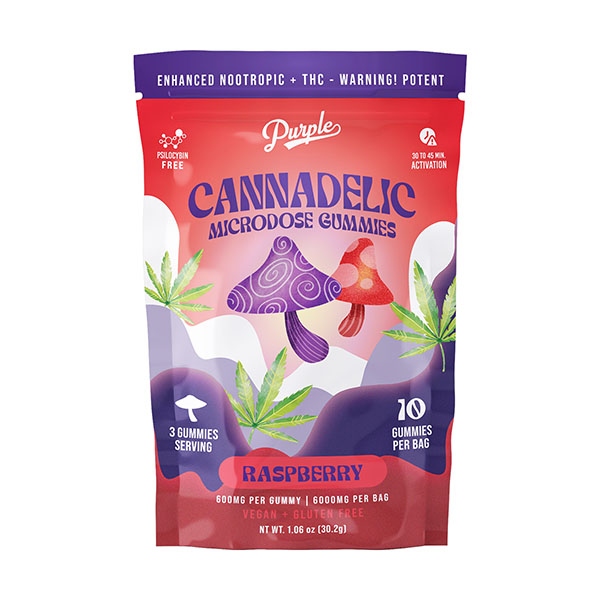 Purple Cannadelic Microdose Gummies (6000mg)
