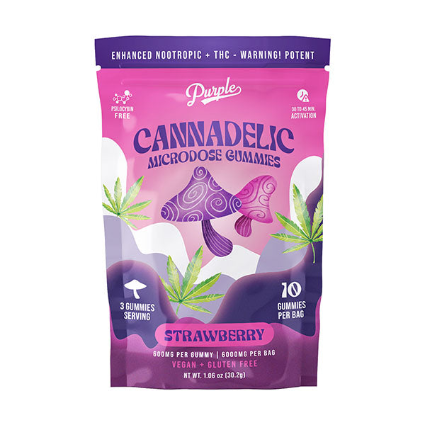 Purple Cannadelic Microdose Gummies (6000mg)