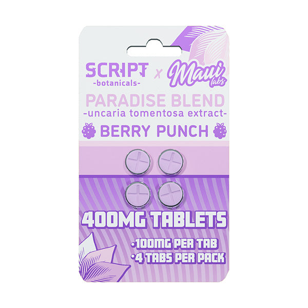 Script x Maui Labs Paradise Blend (Uncaria Tomentosa) Tablets (400mg - 4 Count)